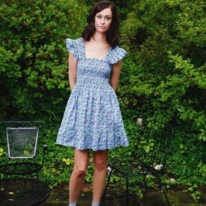 Hill House Elizabeth Nap mini dress Beflowered Charms size small